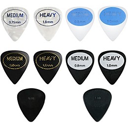 COOL Assorted Grip Multi Pack Guitar Picks Medium/Heavy 10 Pack