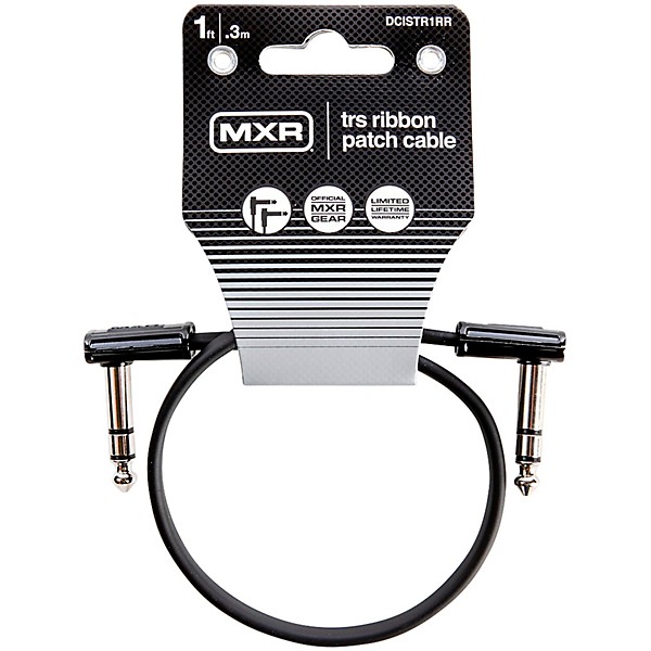 MXR Ribbon Patch Cable 1 ft. Black