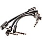 MXR TRS Ribbon Patch Cable - 3 Pack 3 in. Black