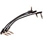 MXR TRS Ribbon Patch Cable - 3 Pack 6 in. Black