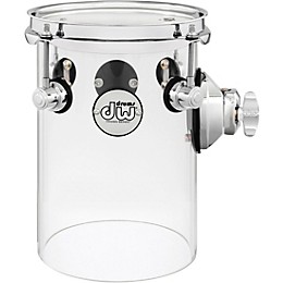 DW Design Series Rata Toms 6 x 10 in. Clear Acrylic