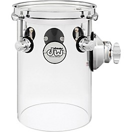 DW Design Series Rata Toms 6 x 10 in. Clear Acrylic