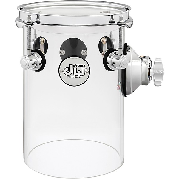 DW Design Series Rata Toms 6 x 10 in. Clear Acrylic