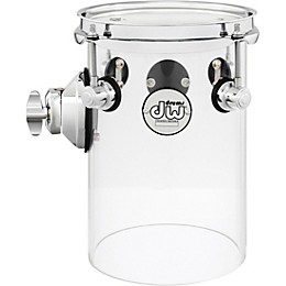 DW Design Series Rata Toms 6 x 10 in. Clear Acrylic