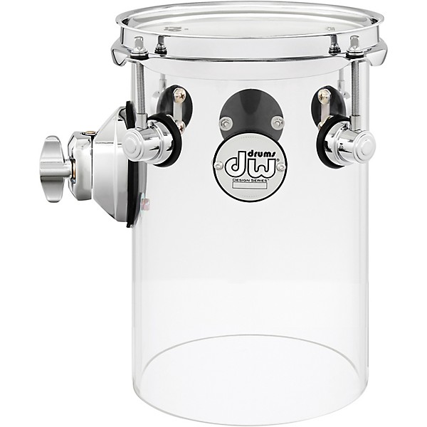 DW Design Series Rata Toms 6 x 10 in. Clear Acrylic