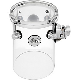 DW Design Series Rata Toms 6 x 10 in. Clear Acrylic