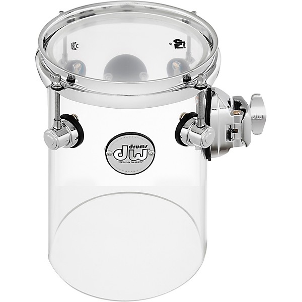 DW Design Series Rata Toms 6 x 10 in. Clear Acrylic