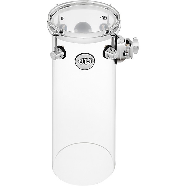 DW Design Series Rata Toms 6 x 16 in. Clear Acrylic