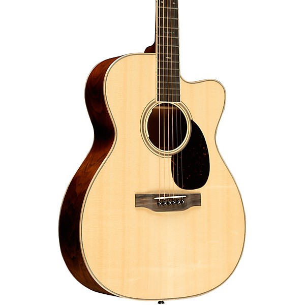 Martin Custom Shop 18 Style European Spruce-Cherry OMC Acoustic-Electric Guitar Natural