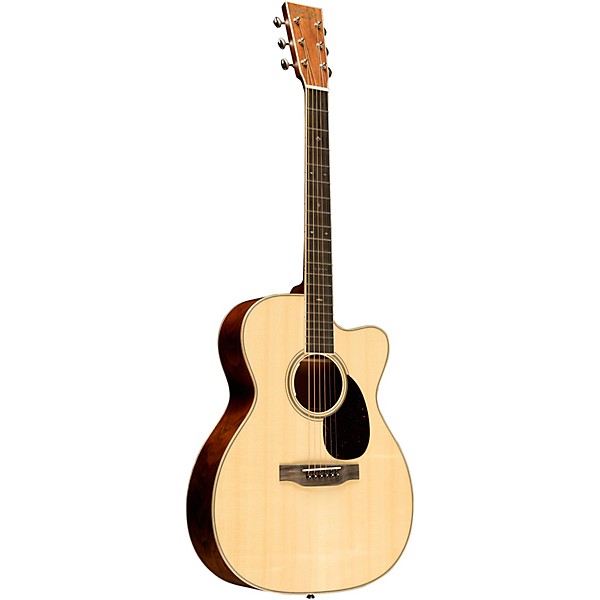 Martin Custom Shop 18 Style European Spruce-Cherry OMC Acoustic-Electric Guitar Natural