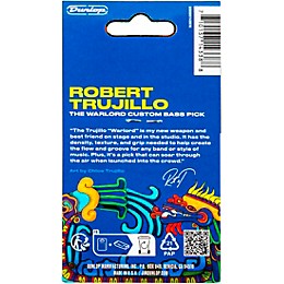 Dunlop Robert Trujillo Warlord Custom Bass Picks 6 Pack