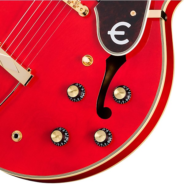 Epiphone Masterbilt Gem Archer Sheraton Electric Guitar - Cherry Red