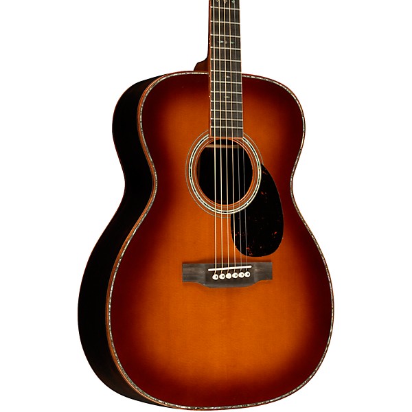 Martin Custom Shop 41 Style Spruce-Wild Grain Rosewood OM Acoustic Guitar Ambertone Burst