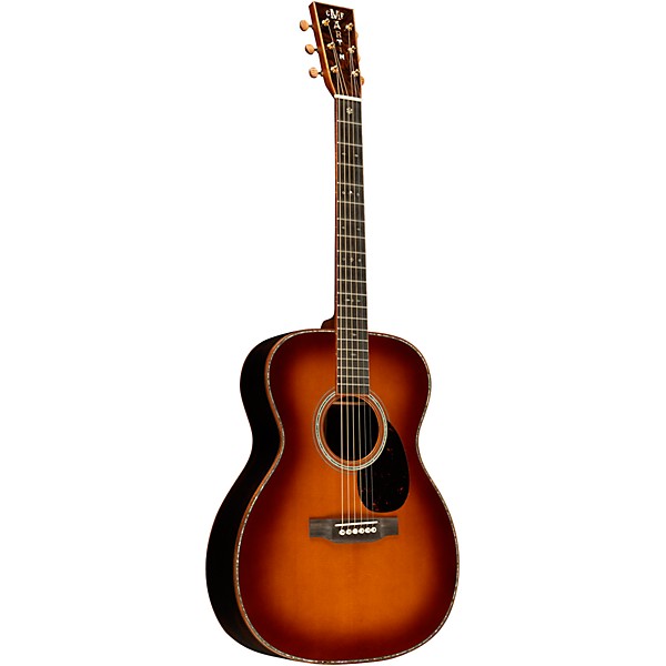 Martin Custom Shop 41 Style Spruce-Wild Grain Rosewood OM Acoustic Guitar Ambertone Burst