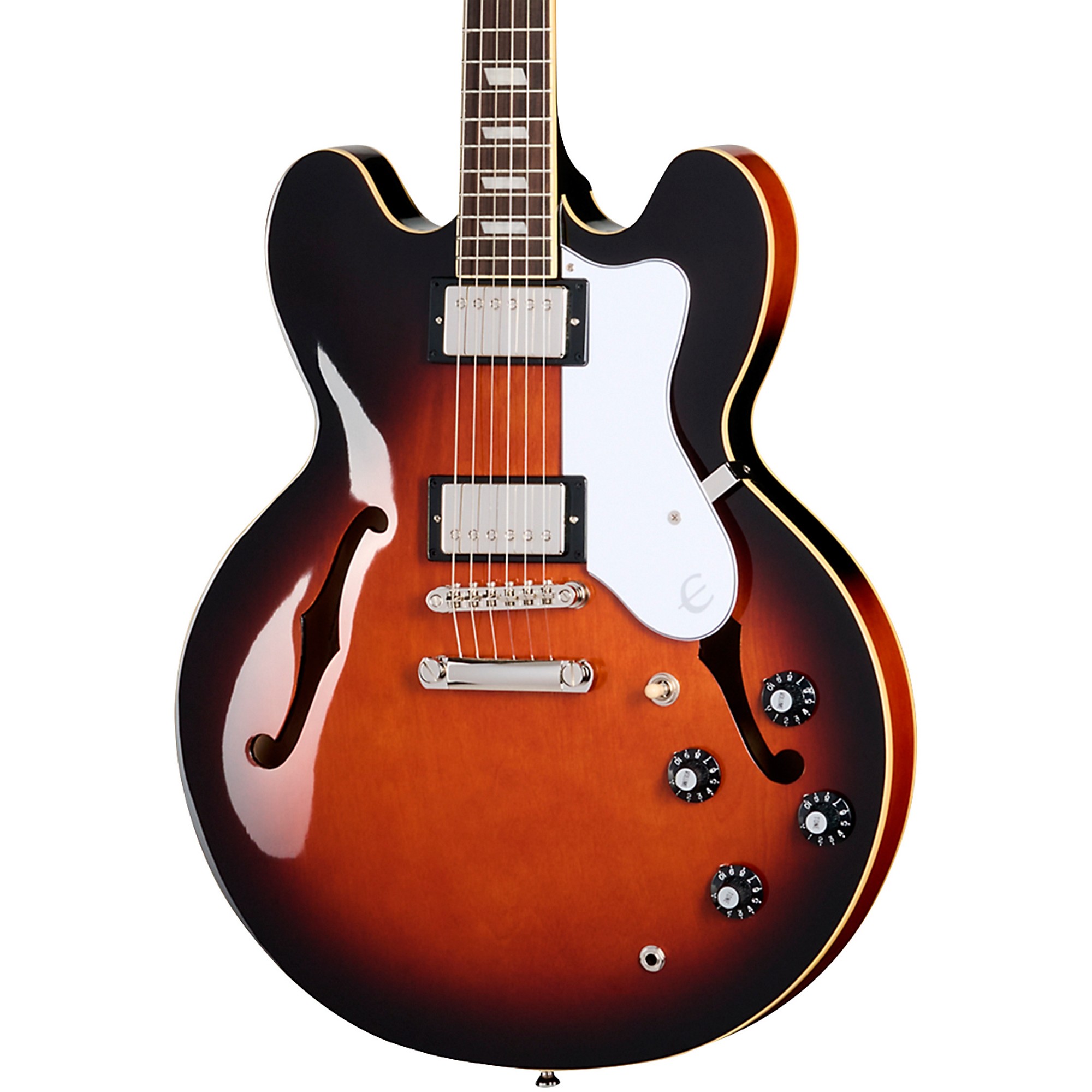 Epiphone Bonehead Riviera Electric Guitar - Dark Tobacco Burst