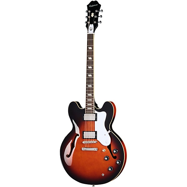 Epiphone Bonehead Riviera Electric Guitar - Dark Tobacco Burst
