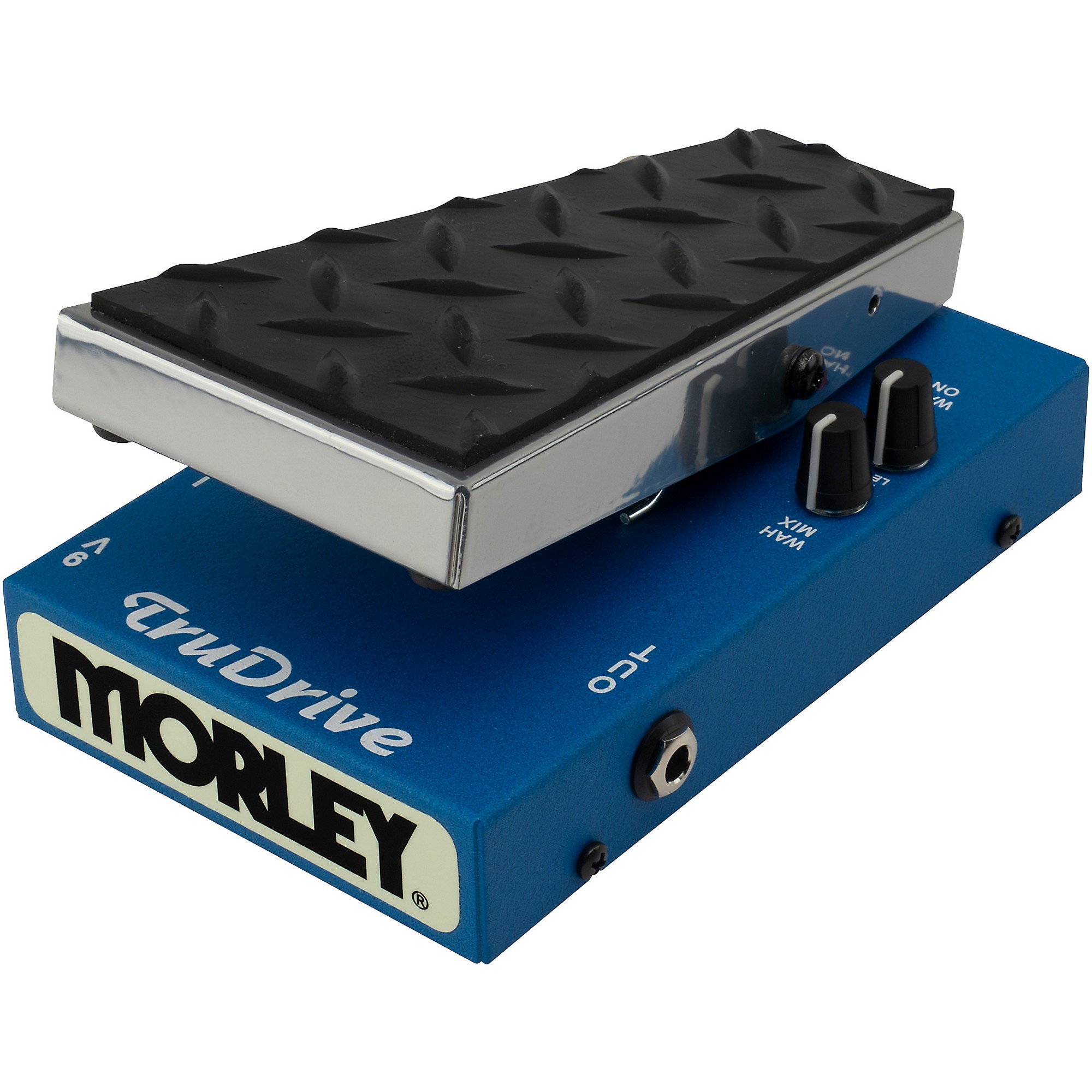 Morley Tye Trujillo TruDrive Wah Pedal Chrome and Blue | Guitar Center