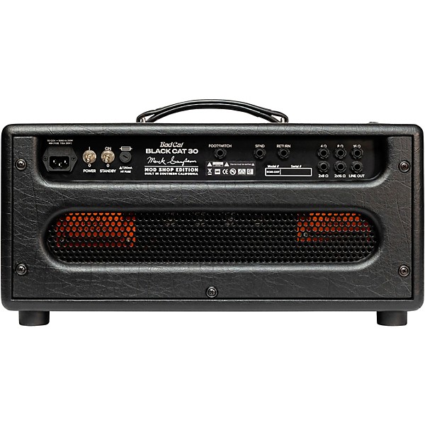 Bad Cat Mod Shop Black Cat 30 30W Guitar Amp Head by Mark Sampson Black