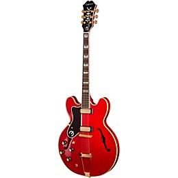 Epiphone Masterbilt Gem Archer Sheraton Left-Handed Electric Guitar - Cherry Red