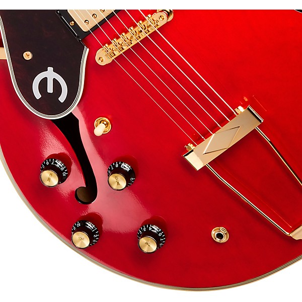 Epiphone Masterbilt Gem Archer Sheraton Left-Handed Electric Guitar - Cherry Red