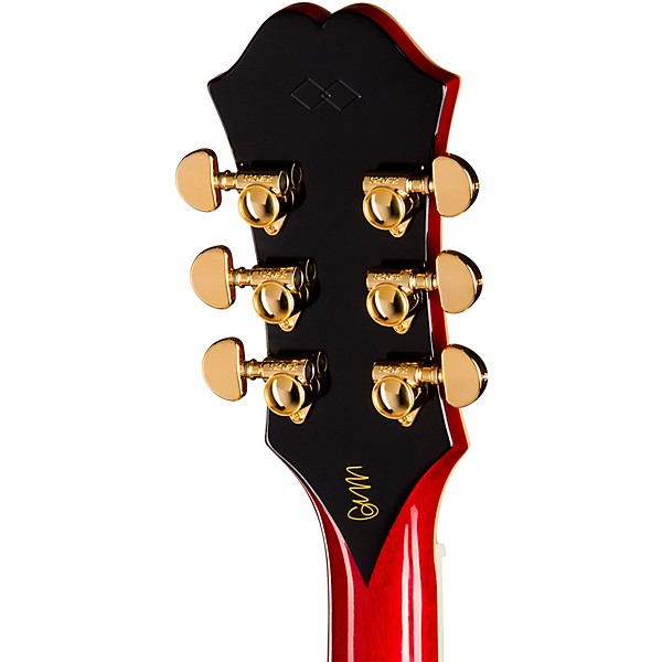 Epiphone Masterbilt Gem Archer Sheraton Left-Handed Electric Guitar - Cherry Red