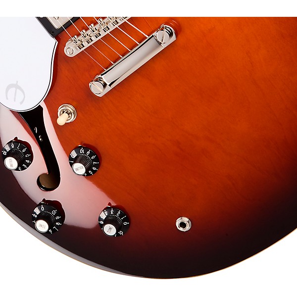 Epiphone Bonehead Riviera Left-Handed Electric Guitar - Dark Tobacco Burst