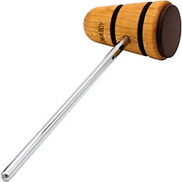 LOW BOY Leather Daddy Beater in Natural with Black Stripes