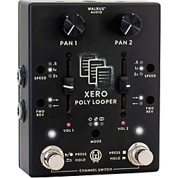 Walrus Audio Xero Polylooper Dual-Channel Looper Pedal Black