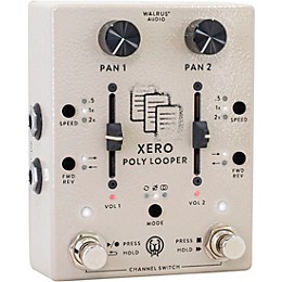 Walrus Audio Xero Polylooper Dual-Channel Looper Pedal Cream