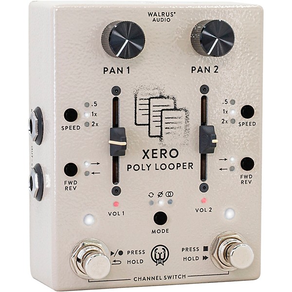 Walrus Audio Xero Polylooper Dual-Channel Looper Pedal Cream
