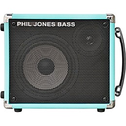 Phil Jones Bass Cab-17 100W 1x7 Bass Speaker Cabinet Seafoam Green