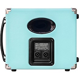 Phil Jones Bass Cab-17 100W 1x7 Bass Speaker Cabinet Seafoam Green