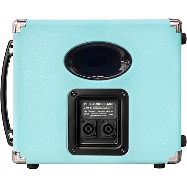 Phil Jones Bass Cab-17 100W 1x7 Bass Speaker Cabinet Seafoam Green
