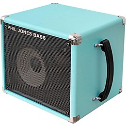Phil Jones Bass Cab-17 100W 1x7 Bass Speaker Cabinet Seafoam Green