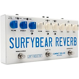 Surfy Industries SurfyBear Compact Deluxe Reverb Pedal - White