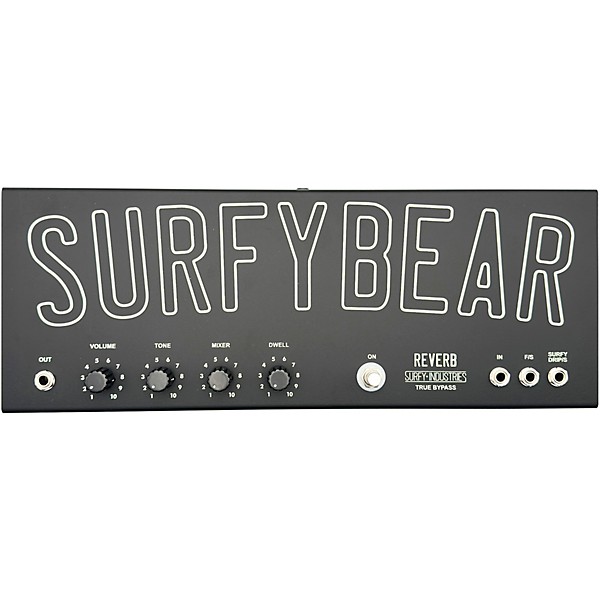 Surfy Industries SurfyBear Metal V2.1 Pedal With SurfyPan Reverb - Black