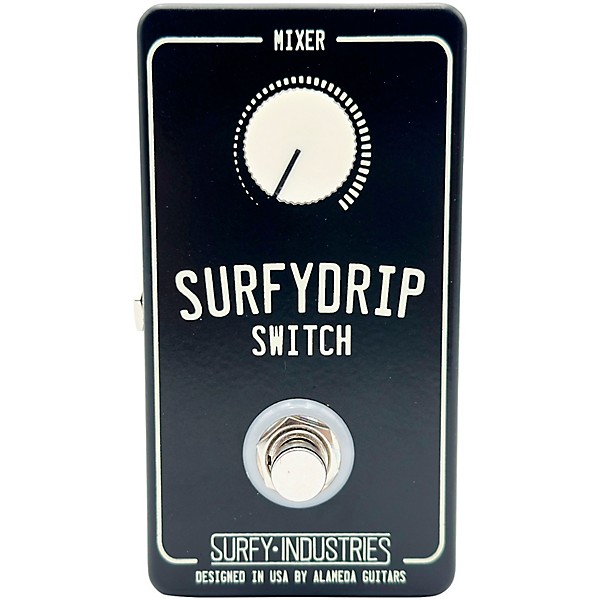 Surfy Industries SurfyDrip Switch V1.1 Remote Reverb Mixer Controller and Footswitch Pedal - Black