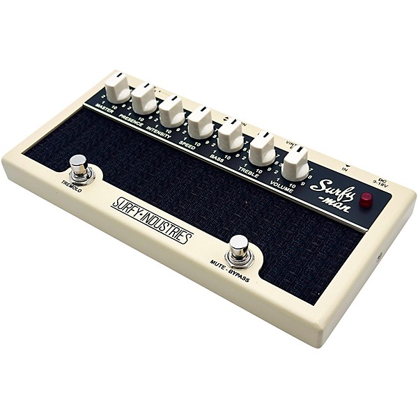 Surfy Industries SurfyMan Amp Emulator and Tremolo Pedal - Blonde