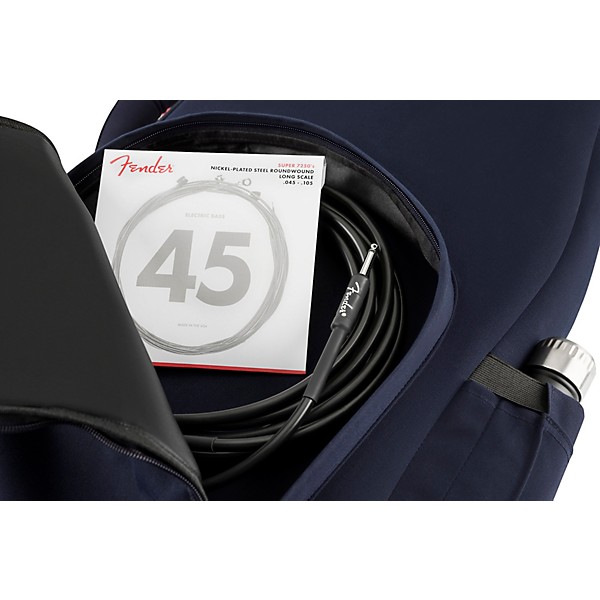 Open Box Fender Troubadour Electric Bass Guitar Gig Bag Level 1 Navy