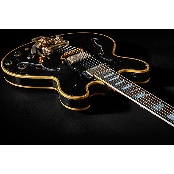 Gibson Custom Keith Richards 1960 ES-355 Collector's Edition Semi-Hollow Electric Guitar - Ebony
