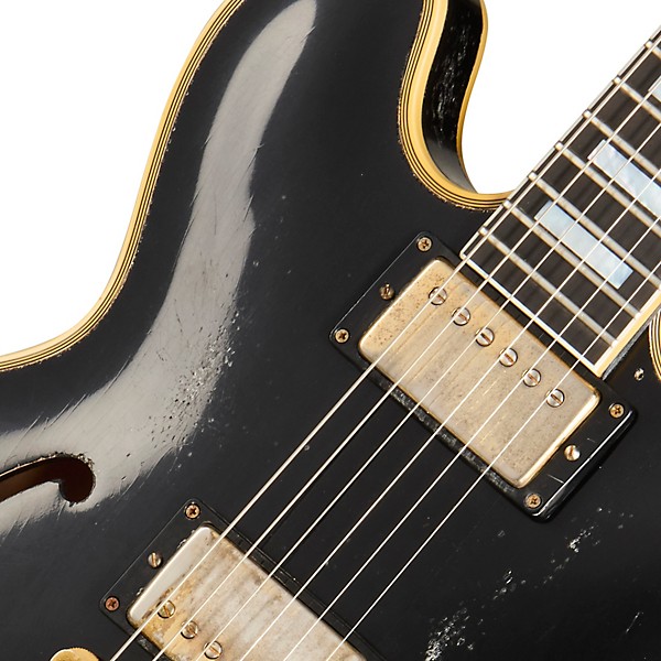 Gibson Custom Keith Richards 1960 ES-355 Collector's Edition Semi-Hollow Electric Guitar - Ebony