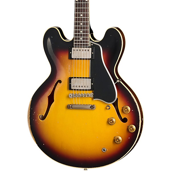 Gibson Custom Murphy Lab 1959 ES-335 Reissue Ultra Heavy Aged Semi-Hollow Electric Guitar Vintage Burst