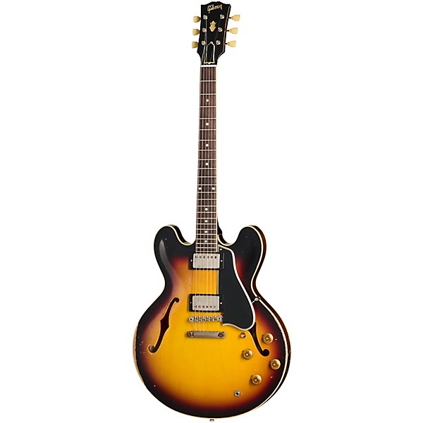 Gibson Custom Murphy Lab 1959 ES-335 Reissue Ultra Heavy Aged Semi-Hollow Electric Guitar Vintage Burst