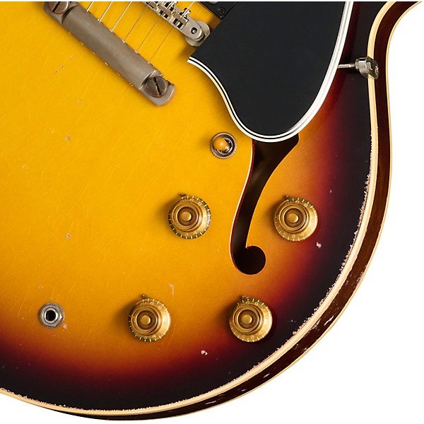 Gibson Custom Murphy Lab 1959 ES-335 Reissue Ultra Heavy Aged Semi-Hollow Electric Guitar Vintage Burst