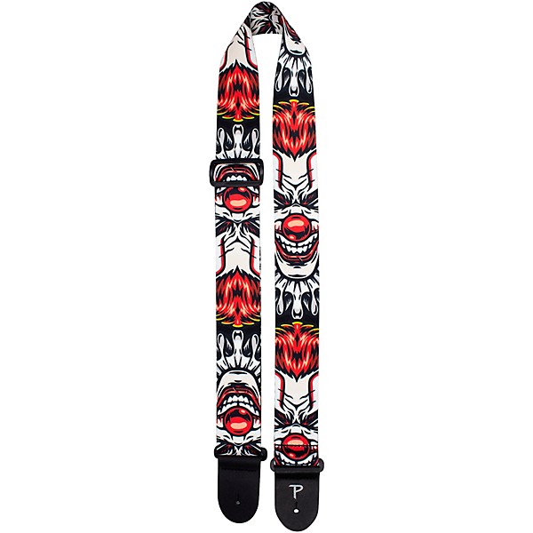 Perri's Clown Face Polyester Guitar Strap 2 in.