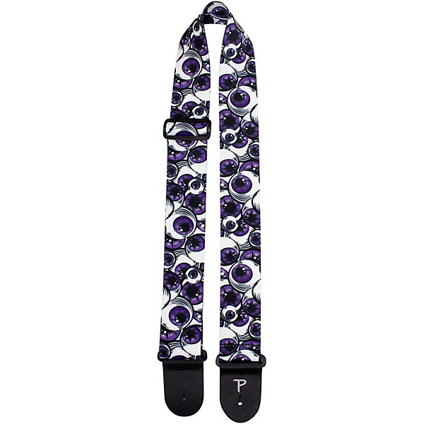 Perri's Eyeballs Polyester Guitar Strap Purple 2 in.