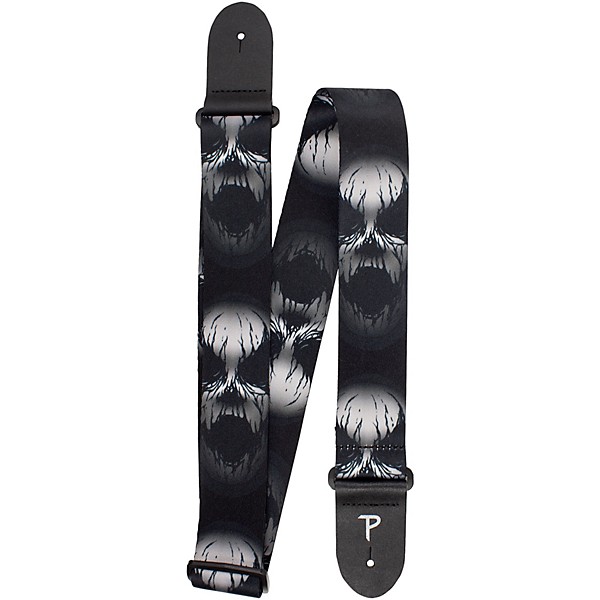 Perri's Ghost Face Polyester Guitar Strap 2 in.