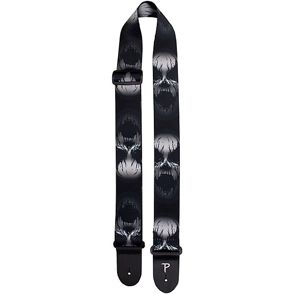 Perri's Ghost Face Polyester Guitar Strap 2 in.