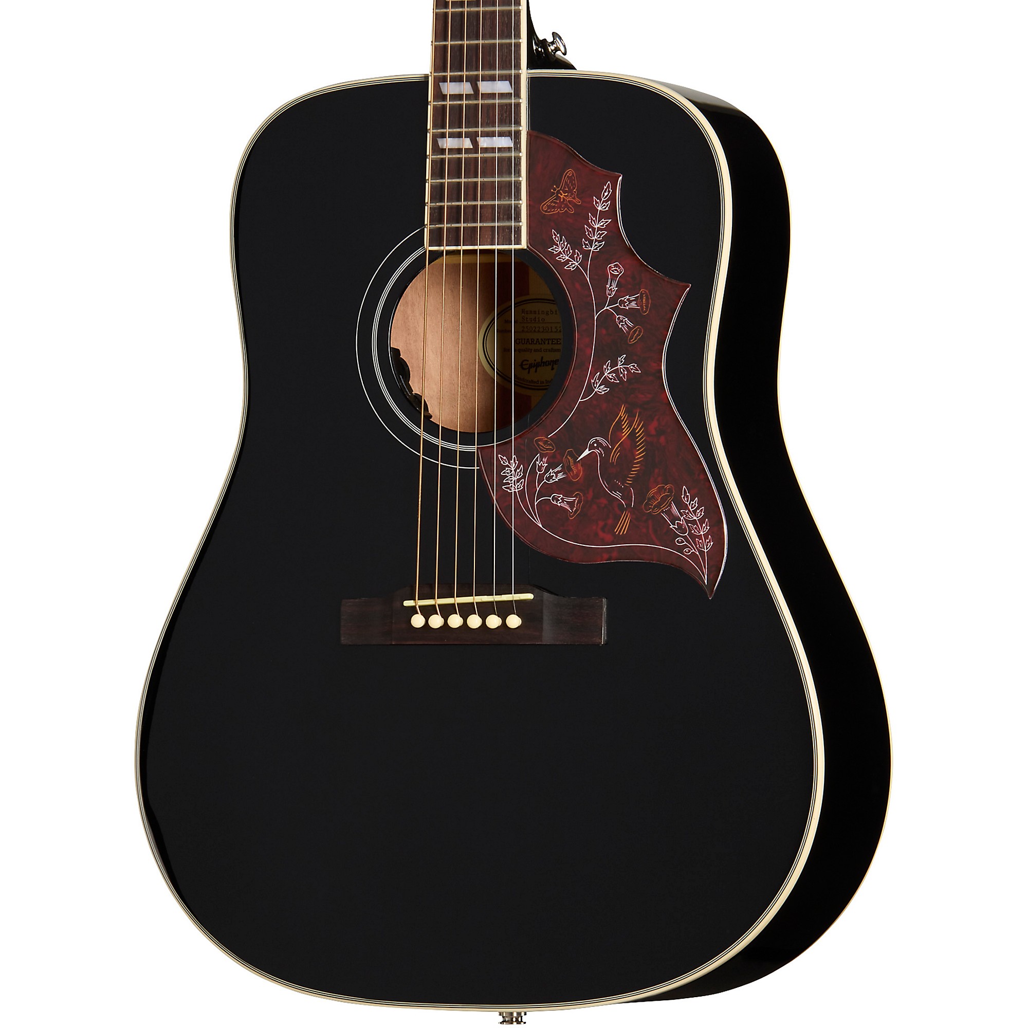 Epiphone Hummingbird ブラック Epiphone Hummingbird Studio Acoustic-Electric Guitar - Ebony