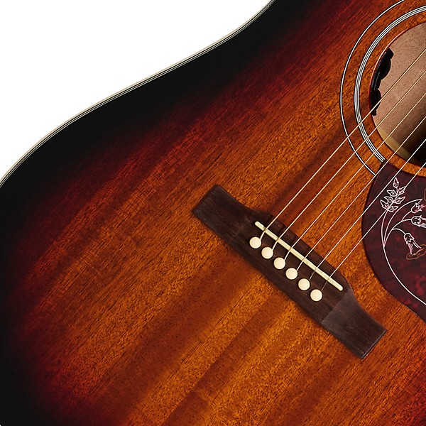 Epiphone Hummingbird Studio Mahogany Acoustic-Electric Guitar - Edge Burst